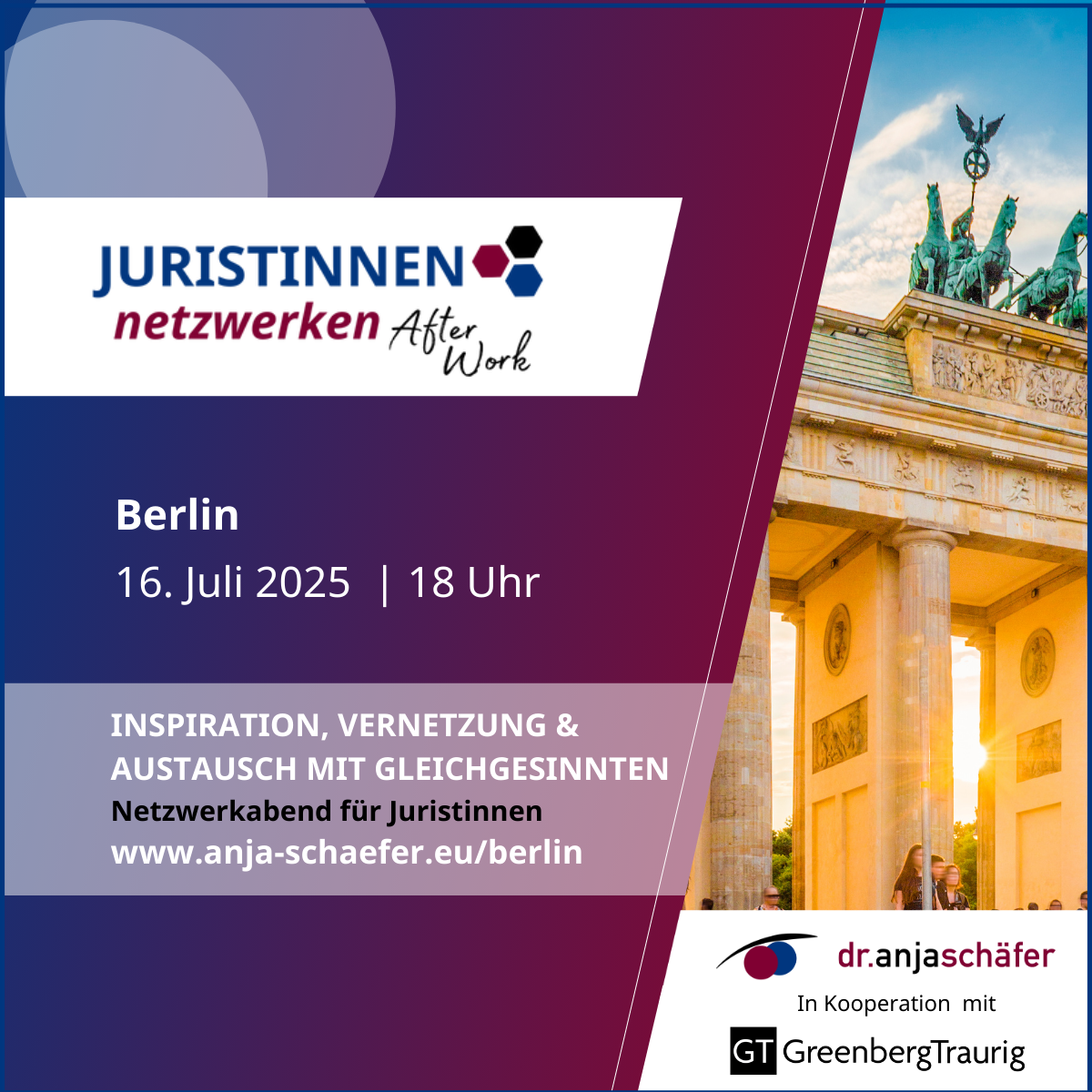 Juristinnen netzwerken After Work in Berlin