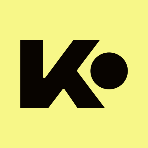 K Logo gelber hintergrund