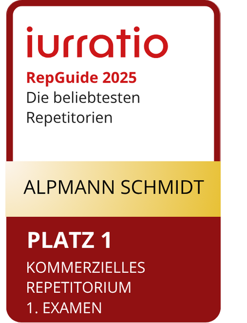 Kommerzielles Repetitorium 1. Examen Platz 1 Alpmann Schmidt
