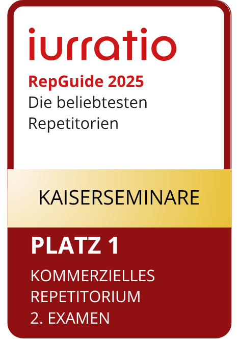 Kommerzielles Repetitorium 2. Examen Platz 1 Kaiserseminare