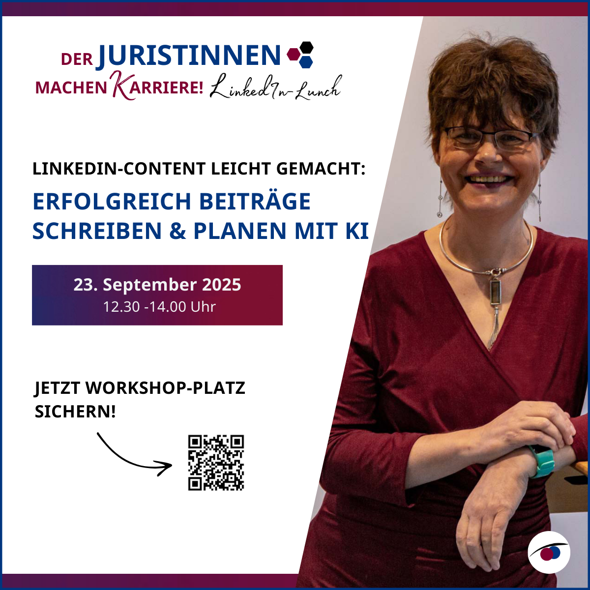 LinkedIn Lunch für Juristinnen zum Beiträge schreiben