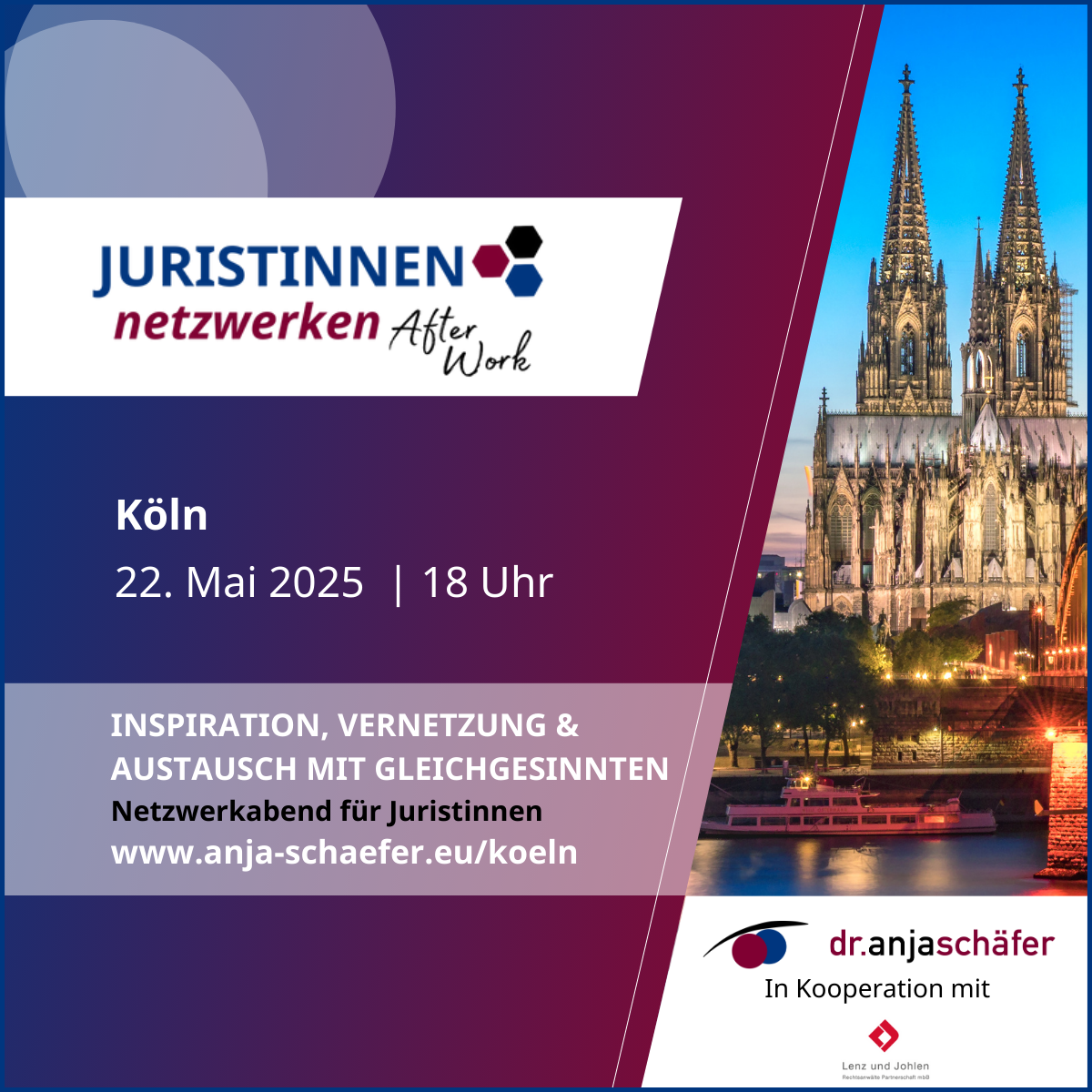 Juristinnen netzwerken After Work in Köln