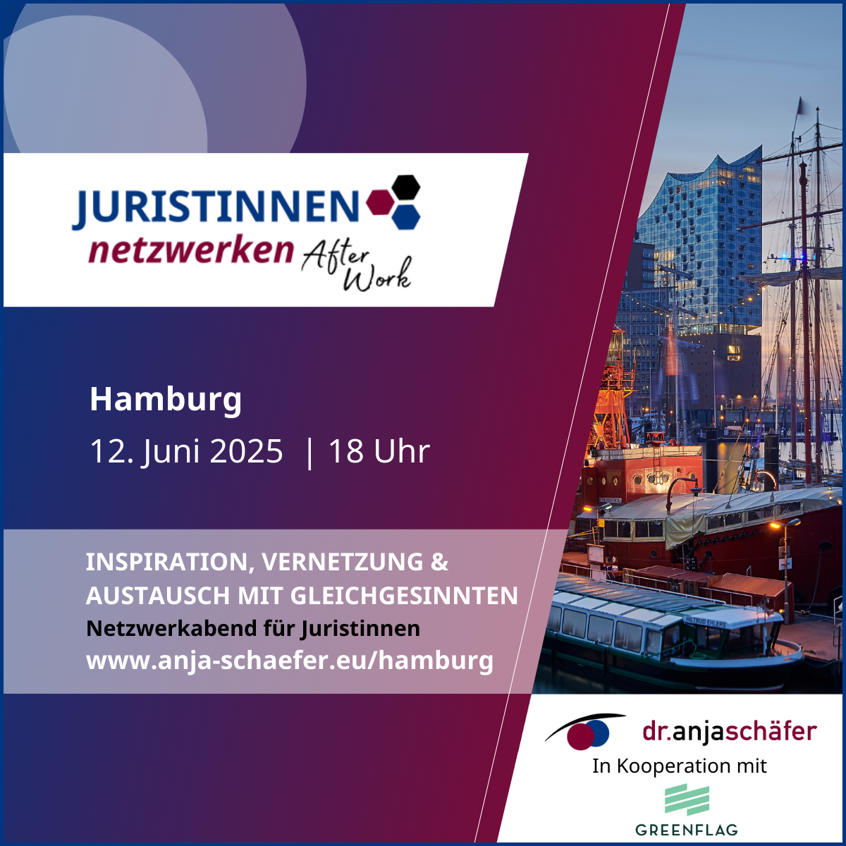 Juristinnen netzwerken ... After Work live in Hamburg
