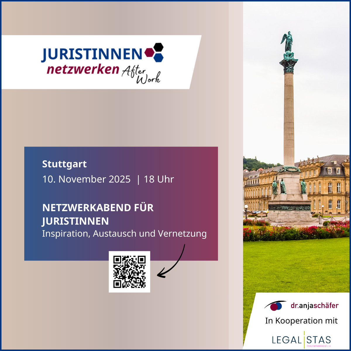 Juristinnen netzwerken After Work in Stuttgart