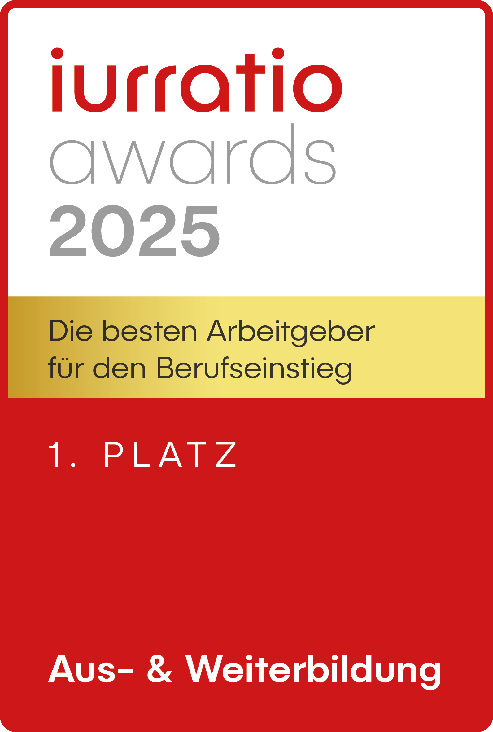 Platz 1 Aus u. Weiterbildung