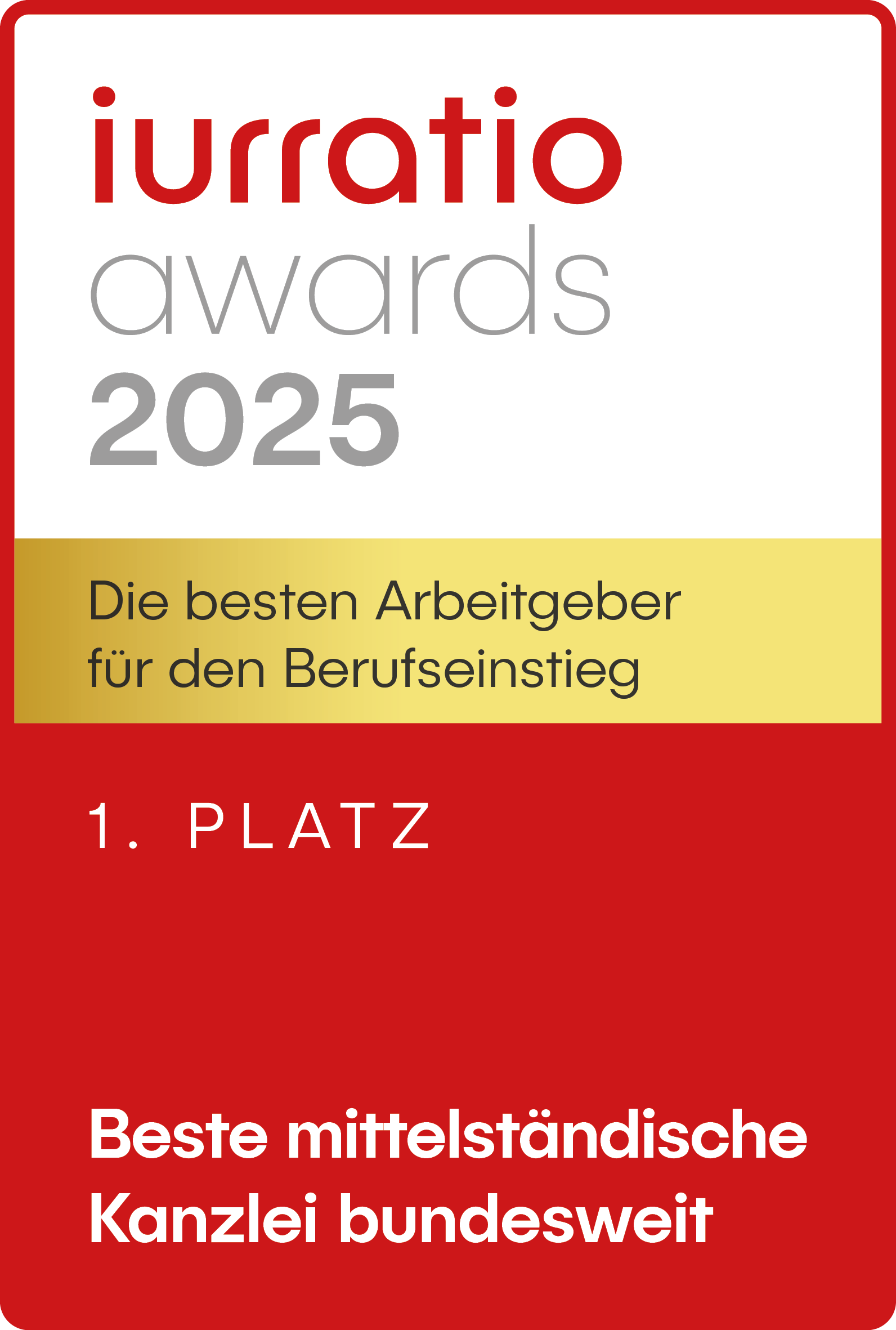 Platz 1 Beste mittelstA¤ndische Kanzlei