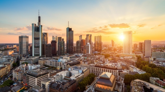 Skyline Frankfurt sunset 1